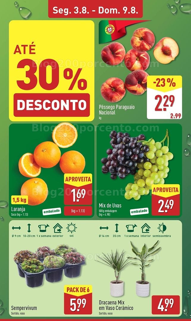 Antevisão Folheto ALDI Promoções de 3 a 9 agosto